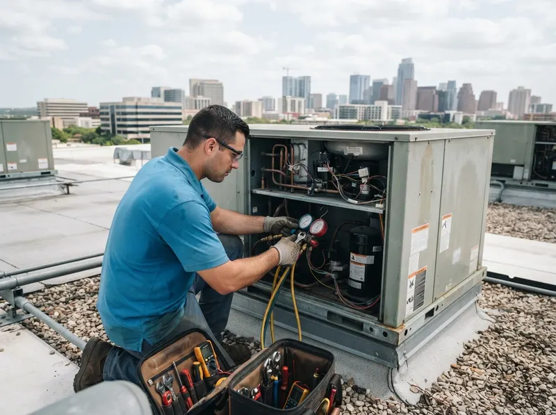 Commercial HVAC Rooftop Unit Service in Austin, TX